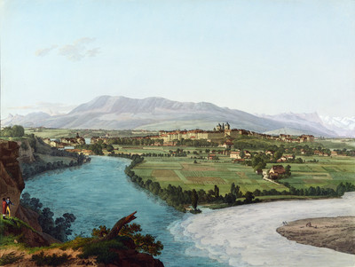 L'Arve rejoint le Rhône à Genève par Jean Antoine Linck L'Arve rejoint le Rhône à Genève par Jean Antoine Linck