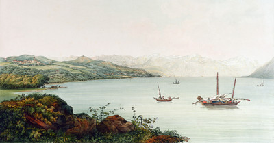 Lausanne et le léman par Carl Ludwig Hackert