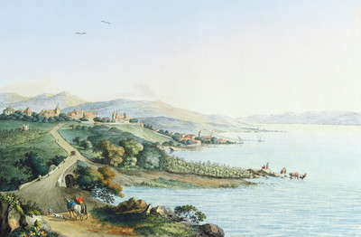 Nyon et le léman par Carl Ludwig Hackert