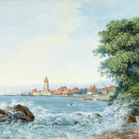Ouchy le Léman et le Jura par Carl Ludwig Hackert
