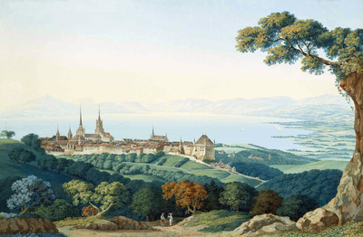 Lac Léman, Lausanne et Jura par Carl Ludwig Hackert