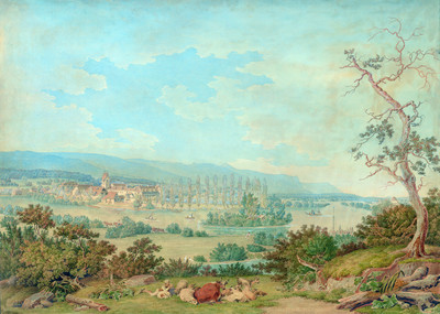 Gottstatt et le Jura par Johann Jakob Biedermann Gottstatt et le Jura par Johann Jakob Biedermann