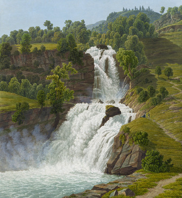 Reichenbachfall par Johann Jakob Biedermann
