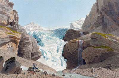 Glacier Rosenlaui par Johann Jakob Biedermann Glacier Rosenlaui par Johann Jakob Biedermann