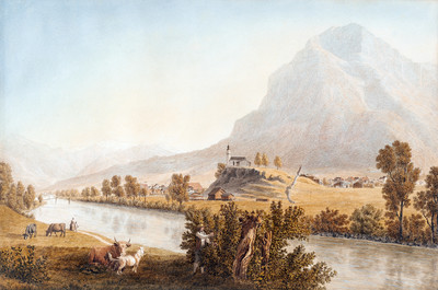 Glarus et la Linth par Johann Jakob Biedermann Glarus et la Linth par Johann Jakob Biedermann