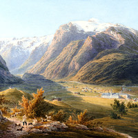 Vallée d'Engelberg par Johan Jacob Meyer (Meier)