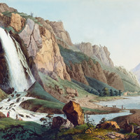Cascade de Pissevache par J.A. Linck