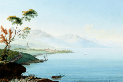 Veuvey et Léman par J.A. Linck