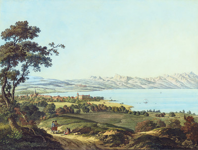 Morges et Léman par J.A. Linck