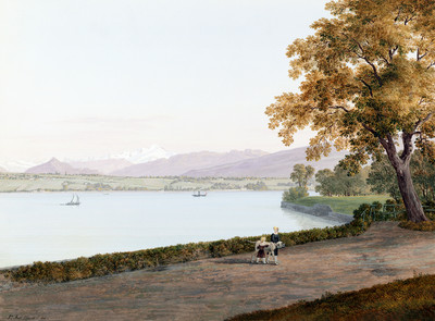 Léman près de Genève par J.A. Linck