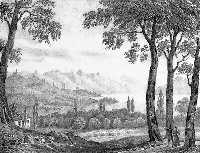 Léman vu de Dorigny en 1831
