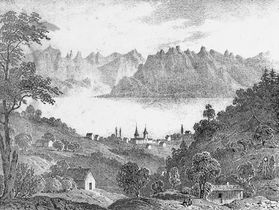 Léman, creux du Valais en 1831