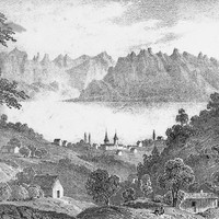 Léman, creux du Valais en 1831