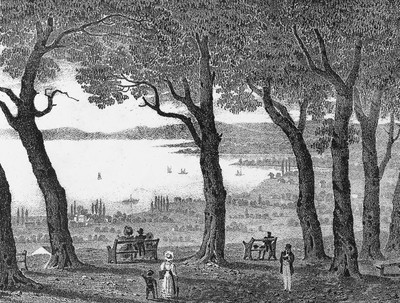 Léman vu de Montbenon en 1831