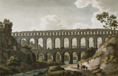 Le Pont sur le Gardon par J.F. Albanis Beaumont Le Pont sur le Gardon par J.F. Albanis Beaumont