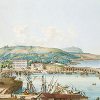 La Côte d'Azur vue du port de Nice par J.F. Albanis Beaumont