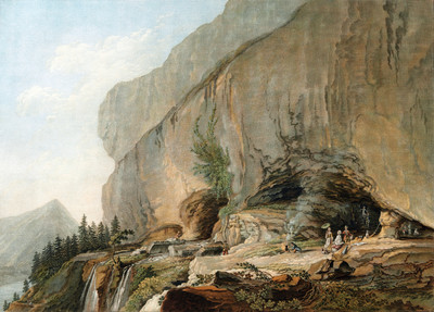 Grotte de St Béat par Caspar Wolf Grotte de St Béat par Caspar Wolf