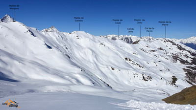 La partie S et SW de la Conque de Pila La partie S et SW de la Conque de Pila