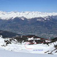 Lac de Chamolé itinéraire indicatif montée et descente depuis les Fleurs