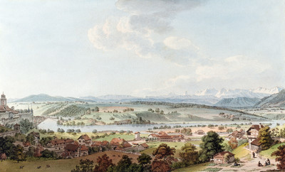 Berne vue du NW par Johann Ludwig Aberli en 1765 Berne vue du NW par Johann Ludwig Aberli en 1765