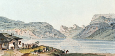 Lac de Joux par Johann Ludwig Aberli en 1782