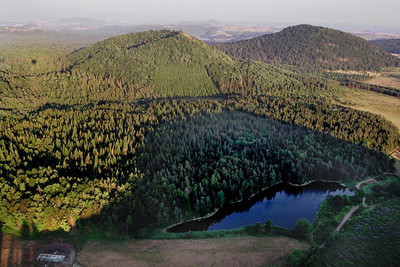 Vue aérienne près de Montlosier 