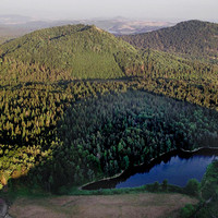 Vue aérienne près de Montlosier 