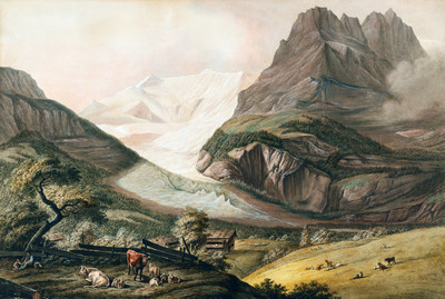 Fiescherhorn, Glacier Inférieur de Grindelwald, Eiger
