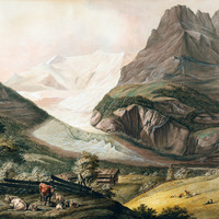 Fiescherhorn, Glacier Inférieur de Grindelwald, Eiger