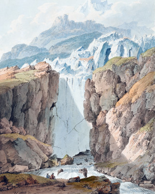 Glacier inférieur de Grindelwald par Johann Ludwig Aberli Glacier inférieur de Grindelwald par Johann Ludwig Aberli