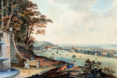 Kehrsatz, vue vers Berne et le Jura par Johann Ludwig Aberli Kehrsatz, vue vers Berne et le Jura par Johann Ludwig Aberli