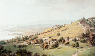 Le Jura vu des environs de Lausanne par Johann Ludwig Aberli Le Jura vu des environs de Lausanne par Johann Ludwig Aberli