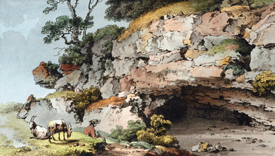 Grotte de Montcherand par Johann Ludwig Aberli Grotte de Montcherand par Johann Ludwig Aberli