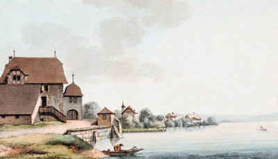 Lac de Morat par Johann Ludwig Aberli Lac de Morat par Johann Ludwig Aberli