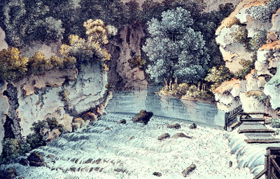 Chûtes de l'Orbe par Johann Ludwig Aberli Chûtes de l'Orbe par Johann Ludwig Aberli