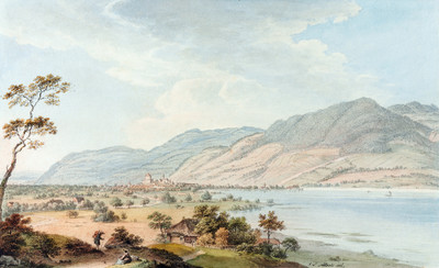 Thoune et son lac par Johann Ludwig Aberli Thoune et son lac par Johann Ludwig Aberli