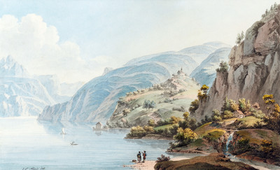 Lac des 4 cantons par Johann Ludwig Aberli Lac des 4 cantons par Johann Ludwig Aberli