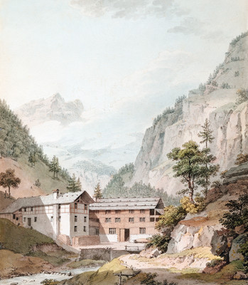 Weissenburg par Johann Ludwig Aberli Weissenburg par Johann Ludwig Aberli
