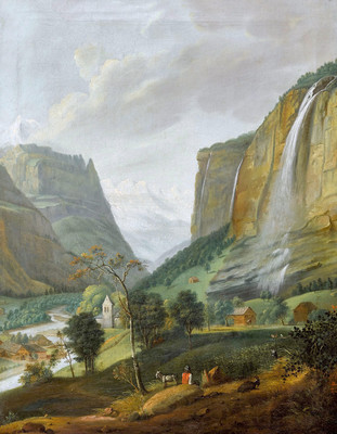 Lauterbrunnen par Johann Ludwig Aberli Lauterbrunnen par Johann Ludwig Aberli