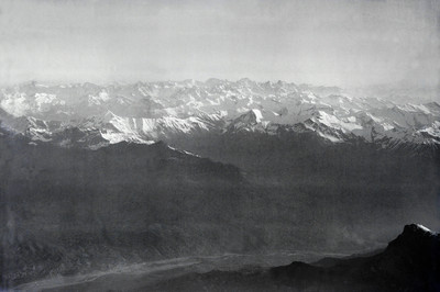 Haut Dauphiné, Olan, Rouies, Meije, Ecrins, Pelvoux, vallée de la Durance à l'emplacement du lac de Serre Ponçon par Walter Mittelholzer en 1928 Haut Dauphiné, Olan, Rouies, Meije, Ecrins, Pelvoux, vallée de la Durance à l'emplacement du lac de Serre Ponçon par Walter Mittelholzer en 1928