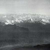 Haut Dauphiné, Olan, Rouies, Meije, Ecrins, Pelvoux, vallée de la Durance à l'emplacement du lac de Serre Ponçon par Walter Mittelholzer en 1928