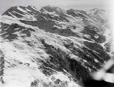 Fletschhorn, Lagginhorn, Weissmies, Saastal par Walter Mittelholzer