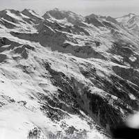 Fletschhorn, Lagginhorn, Weissmies, Saastal par Walter Mittelholzer