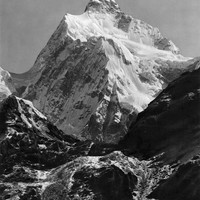  Le Jannu (7601 m), vue prise du Choonjerma La - par Vittorio Sella en 1899
