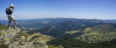 Panorama du massif du Mézenc - Crédit photo : Luc Olivier