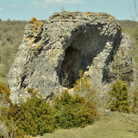 Relief ruiniforme sur la boucle du Caylar - Crédit photo : Anne-Marie Juliet 