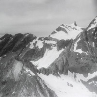 Piz Val Pintga, Gross Schärhorn, Heimstock sur le trajet Zürich-Milano par Walter Mittelholzer