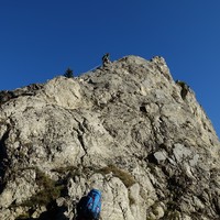 premiere montée depuis le col de bonaudon