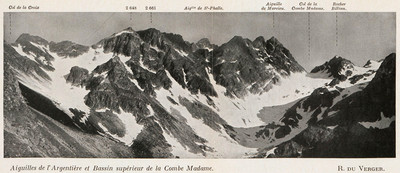 Aiguilles de l'Argentière et bassin supérieur de la Combe Madame - Du Col de la Croix au Col de la Combe Madame Aiguilles de l'Argentière et bassin supérieur de la Combe Madame - Du Col de la Croix au Col de la Combe Madame