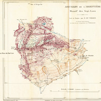 Aiguilles de l'Argentière - Carte 1:20000 de 1911
